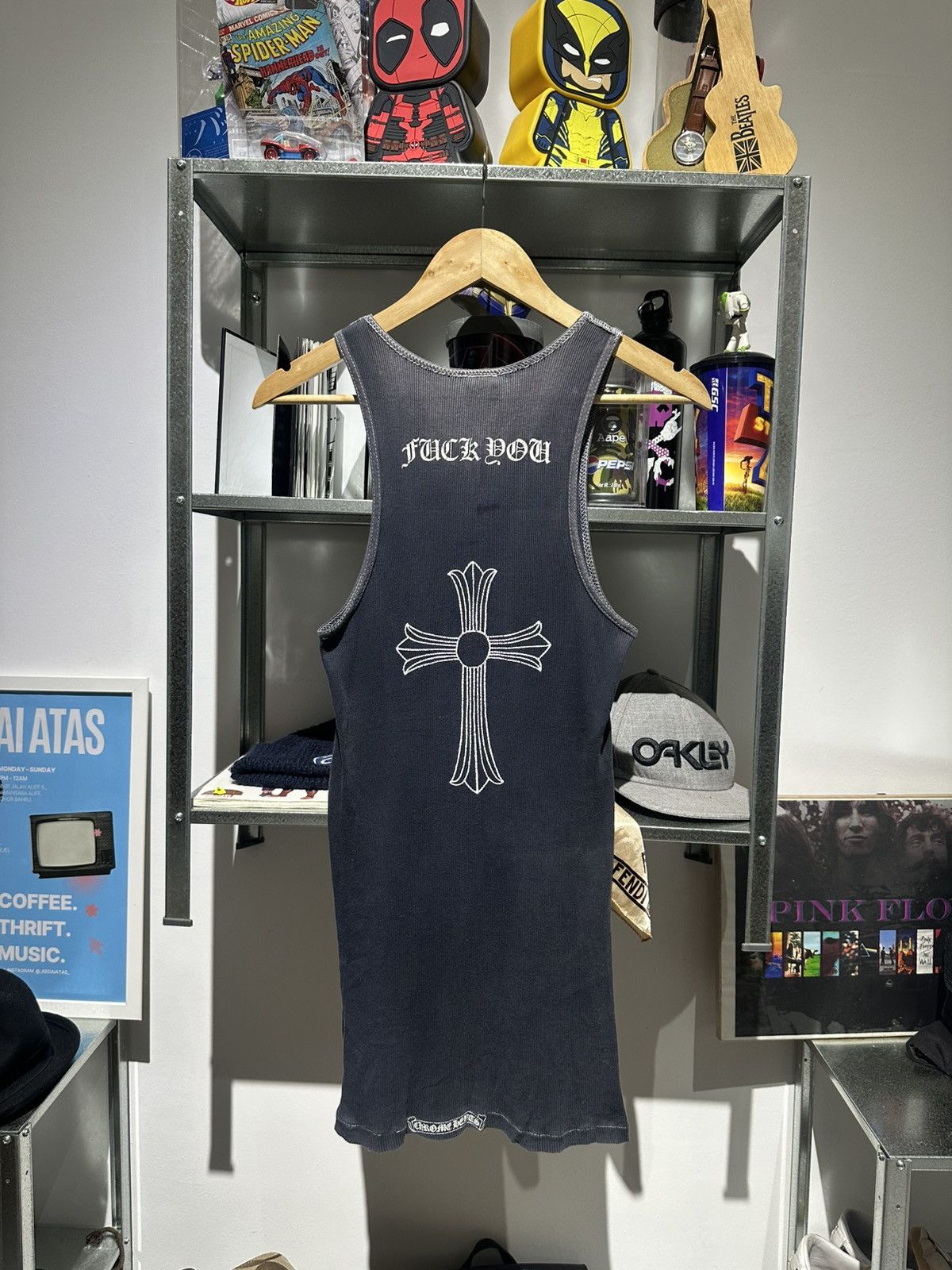 Chrome Hearts vintage chrome hearts tank top tee Size US M / EU 48-50 / 2 - 2 Thumbnail