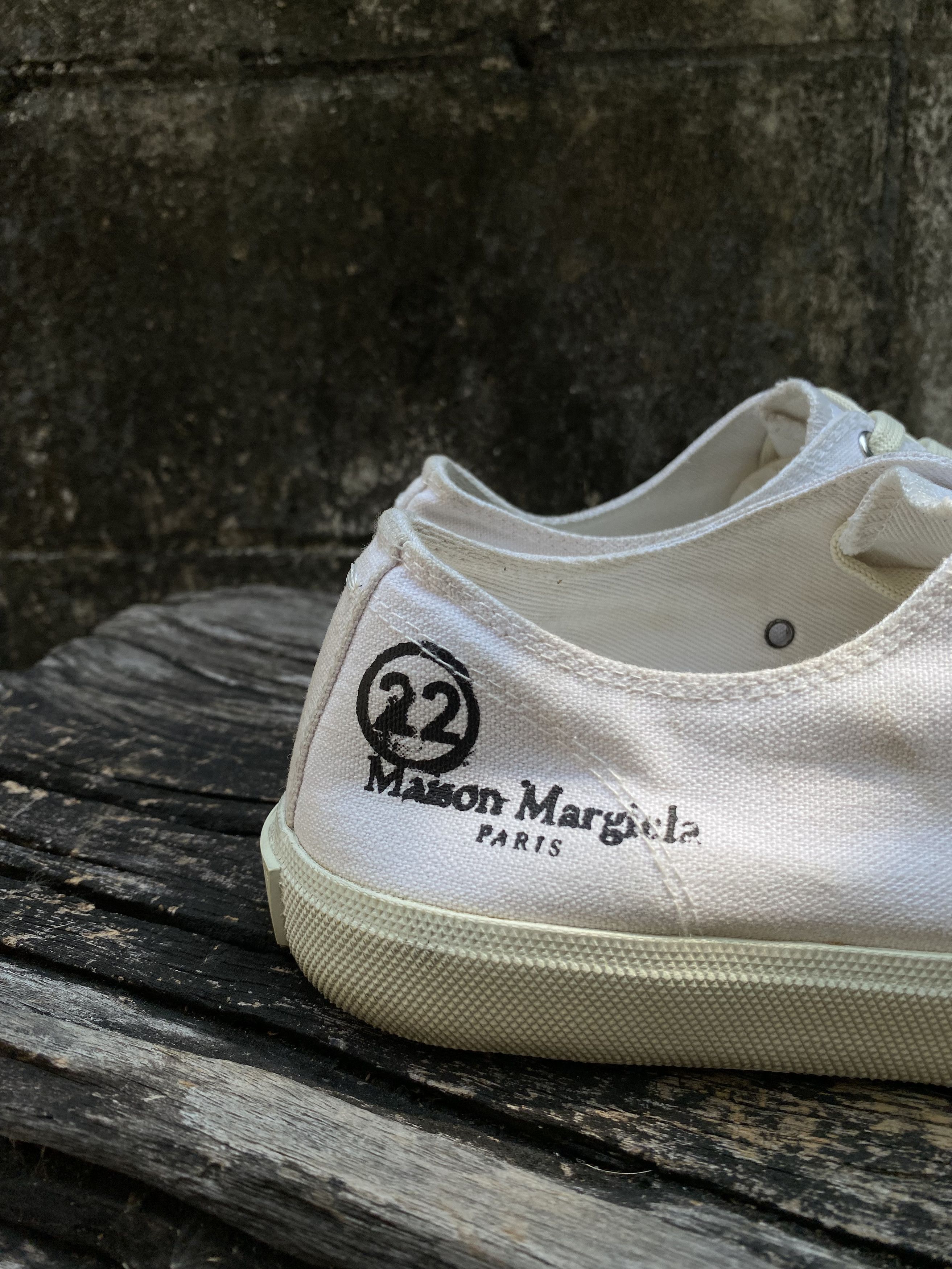Maison Margiela Maison Margiela Tabi Canvas White EU41.5 Size US 8.5 / EU 41-42 - 5 Thumbnail