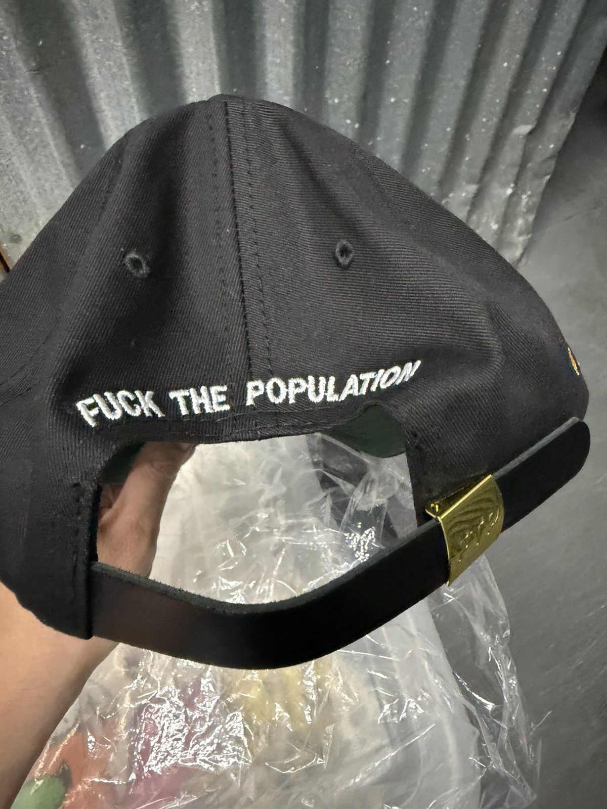 Fuck The Population FTP 10 Year Arch Logo Hat Black Size ONE SIZE - 4 Thumbnail
