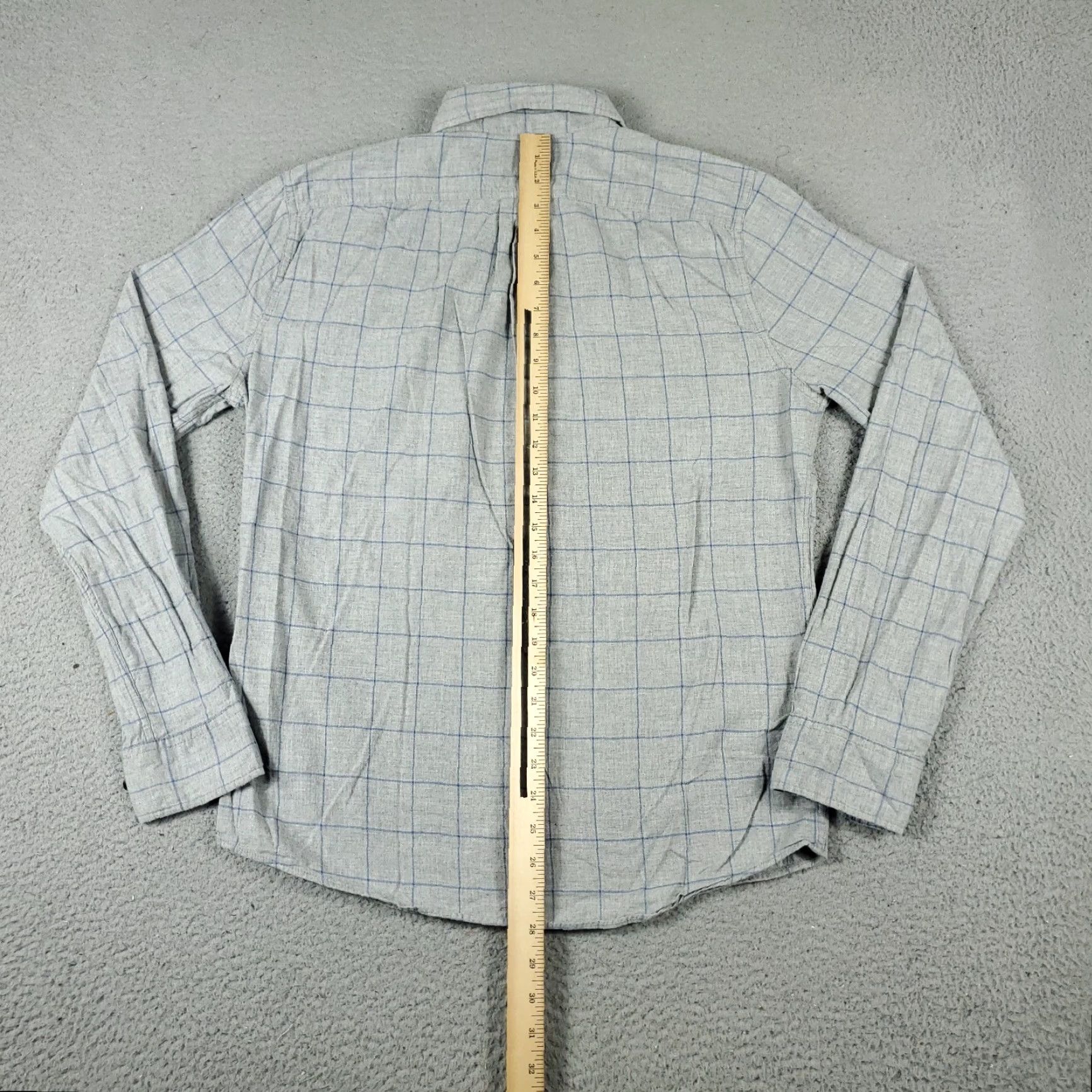 Abercrombie & Fitch Abercrombie & Fitch Shirt Mens Medium Gray Check Button-Up Long Sleeve Regular Fit Casual Shirt Size US M / EU 48-50 / 2 - 4 Thumbnail