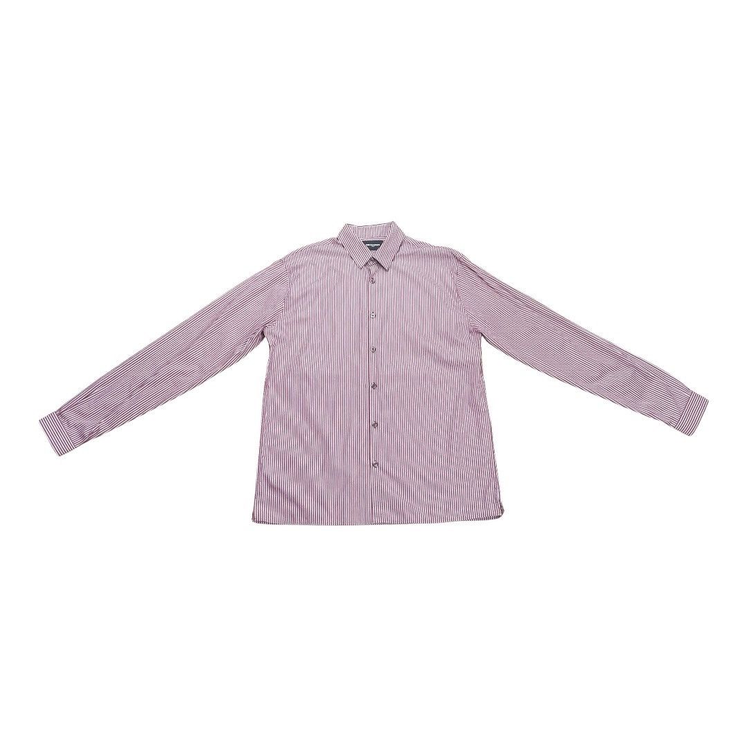 The Kooples The Kooples NWT Relaxed Valencia Burgundy Red Striped Shirt Size US S / EU 44-46 / 1 - 2 Thumbnail