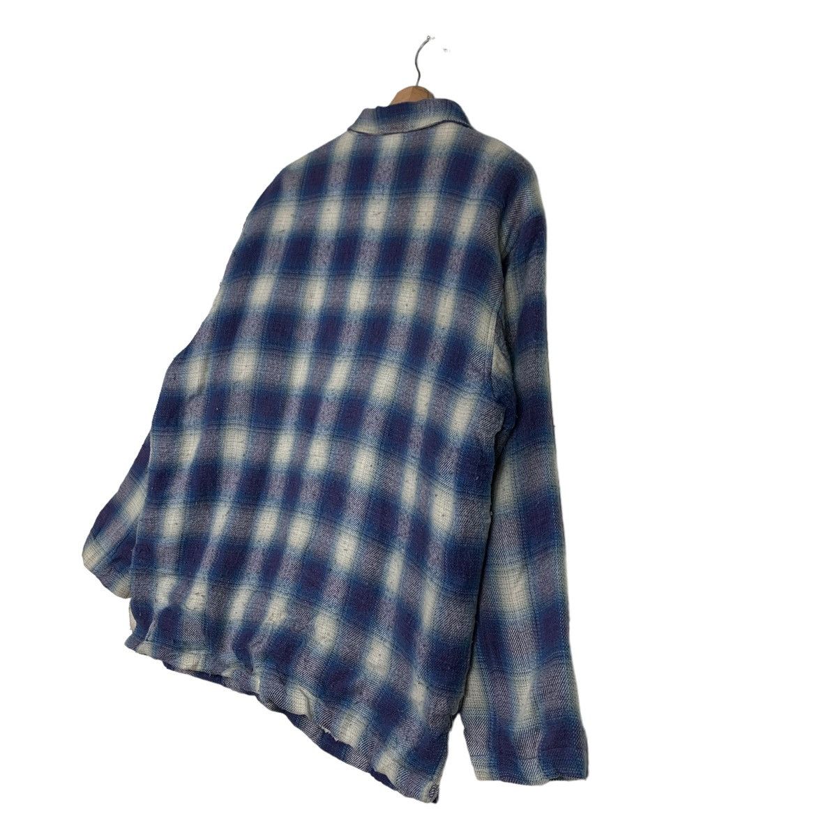 Flannel Mc. BRIDGE Shadow Plaid Sherpa Flannel #0219-C10 Size US M / EU 48-50 / 2 - 19 Thumbnail