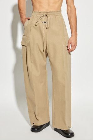 Fear of God o1s22i1n1024 Cargo Wool And Cotton Blend Trousers in Beige Size US 34 / EU 50 - 3 Thumbnail