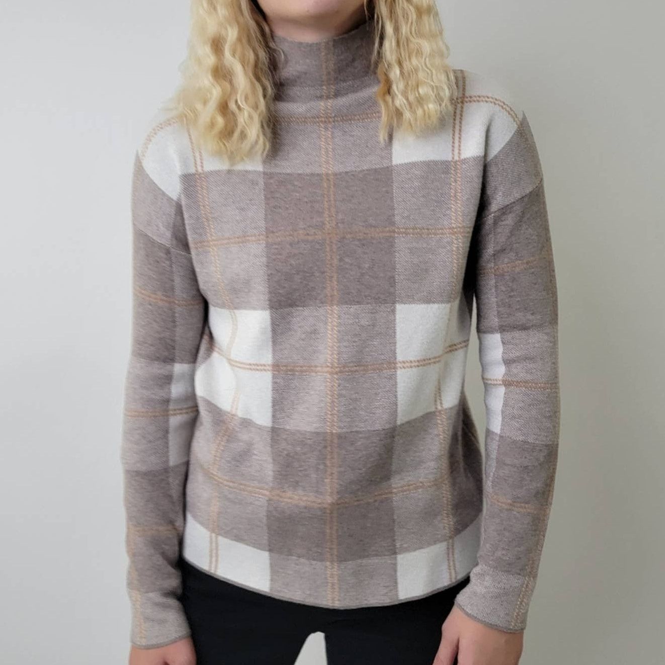 Rachel Zoe Rachel Zoe SOFT Plaid Turtleneck Sweater - S Size S / US 4 / IT 40 - 7 Thumbnail