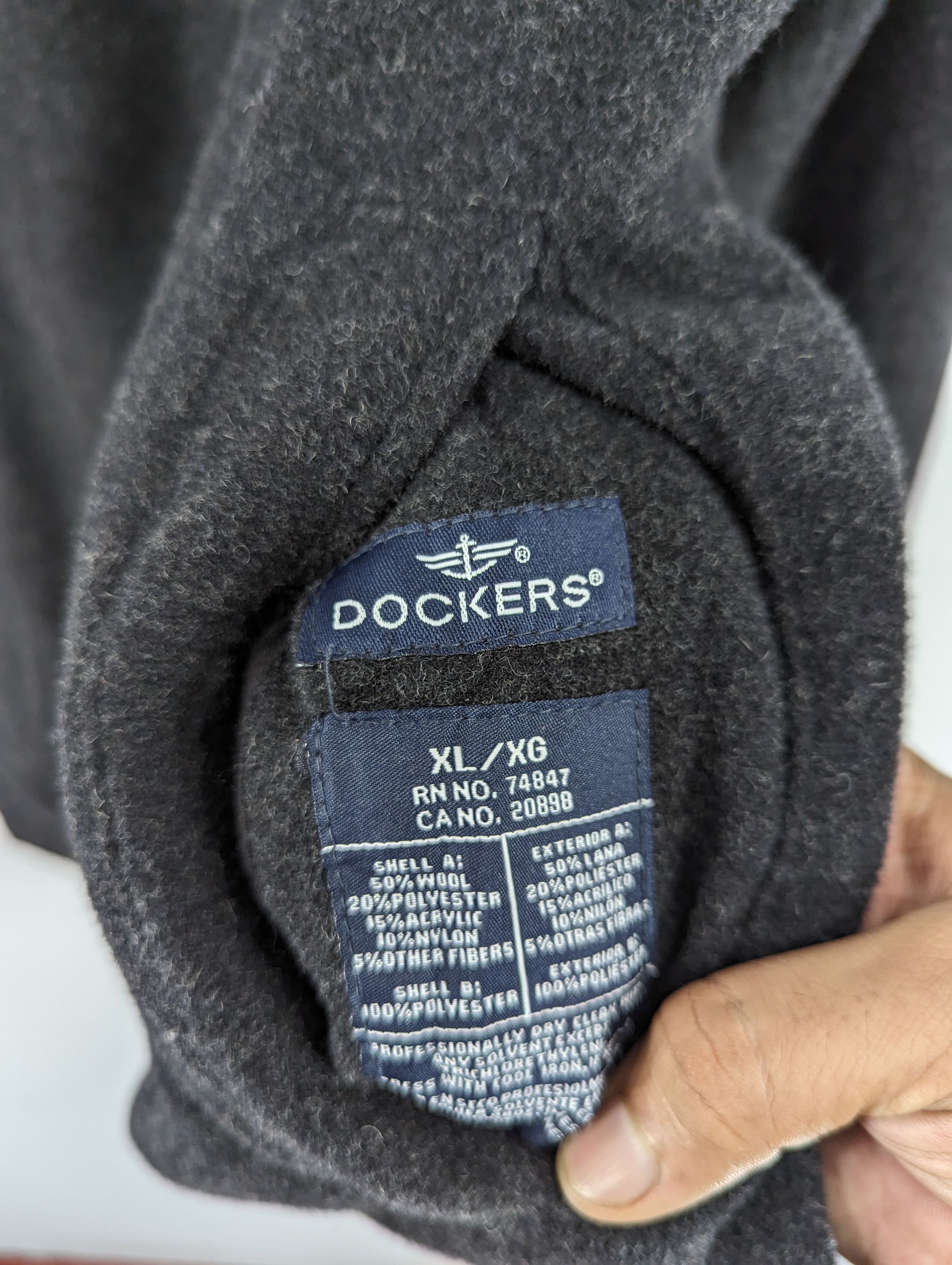 Dockers 🔥RARE🔥Vintage Dockers Wool Reversible Zipper Jacket Size US XL / EU 56 / 4 - 11 Thumbnail