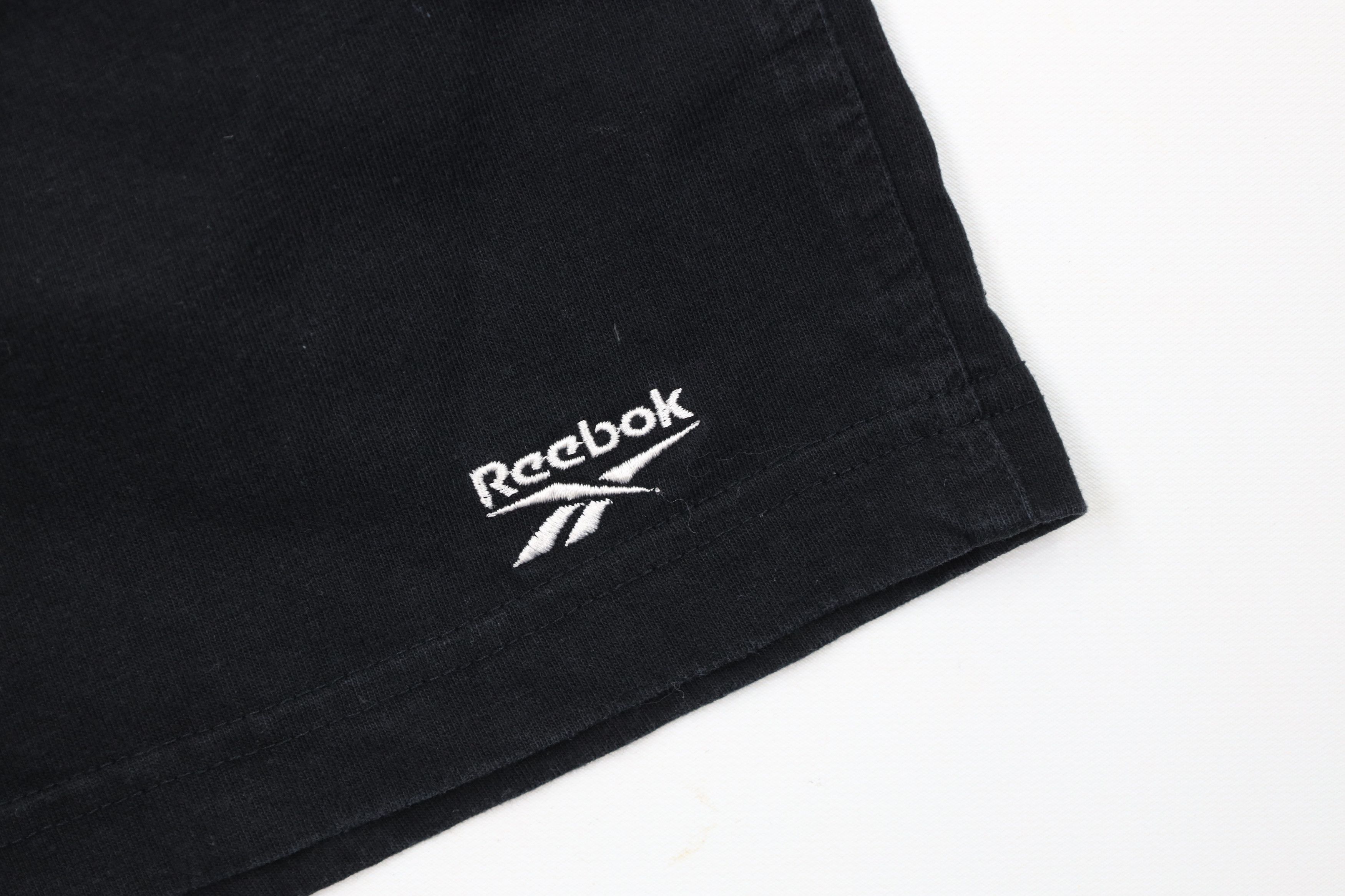 Reebok × Vintage Vintage 90s Reebok Spell Out Above Knee Shorts Black Cotton Size US 36 / EU 52 - 5 Thumbnail