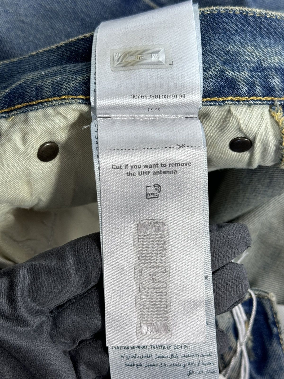Maison Margiela PANELLED STRAIGHT LEG BAGGY JEANS Size US 34 / EU 50 - 11 Thumbnail