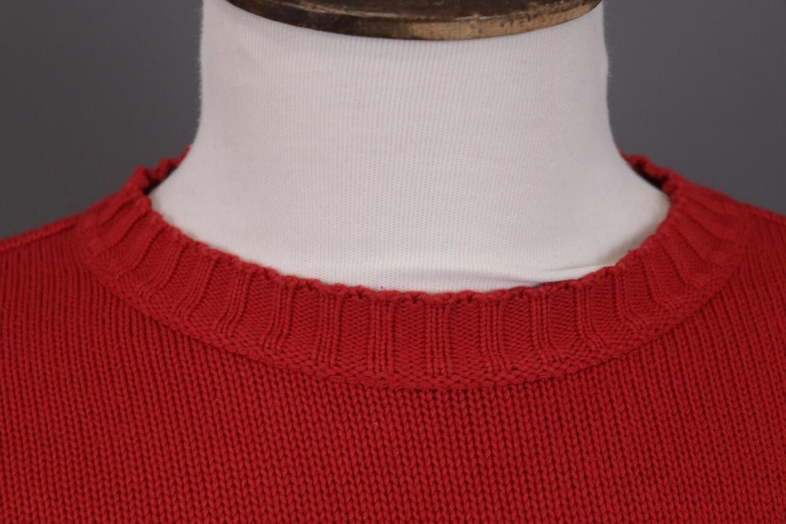 Carlo Colucci Carlo Colucci Red Crew Neck Knit Sweater Size 56 Size US M / EU 48-50 / 2 - 5 Thumbnail
