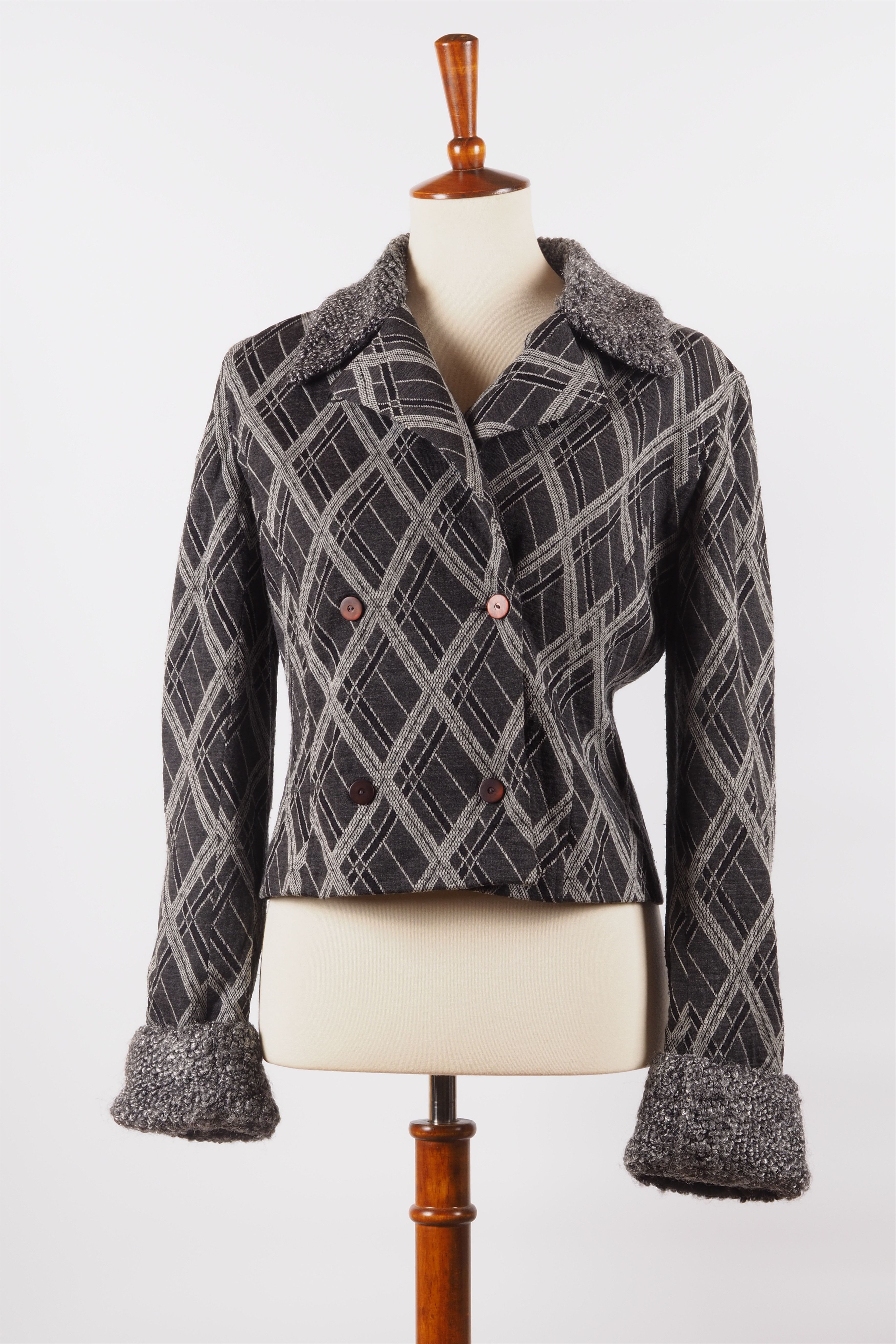 Kenzo Kenzo Paris Vintage Wool Plaid Double Breasted Jacket Size M / US 6-8 / IT 42-44 - 6 Thumbnail