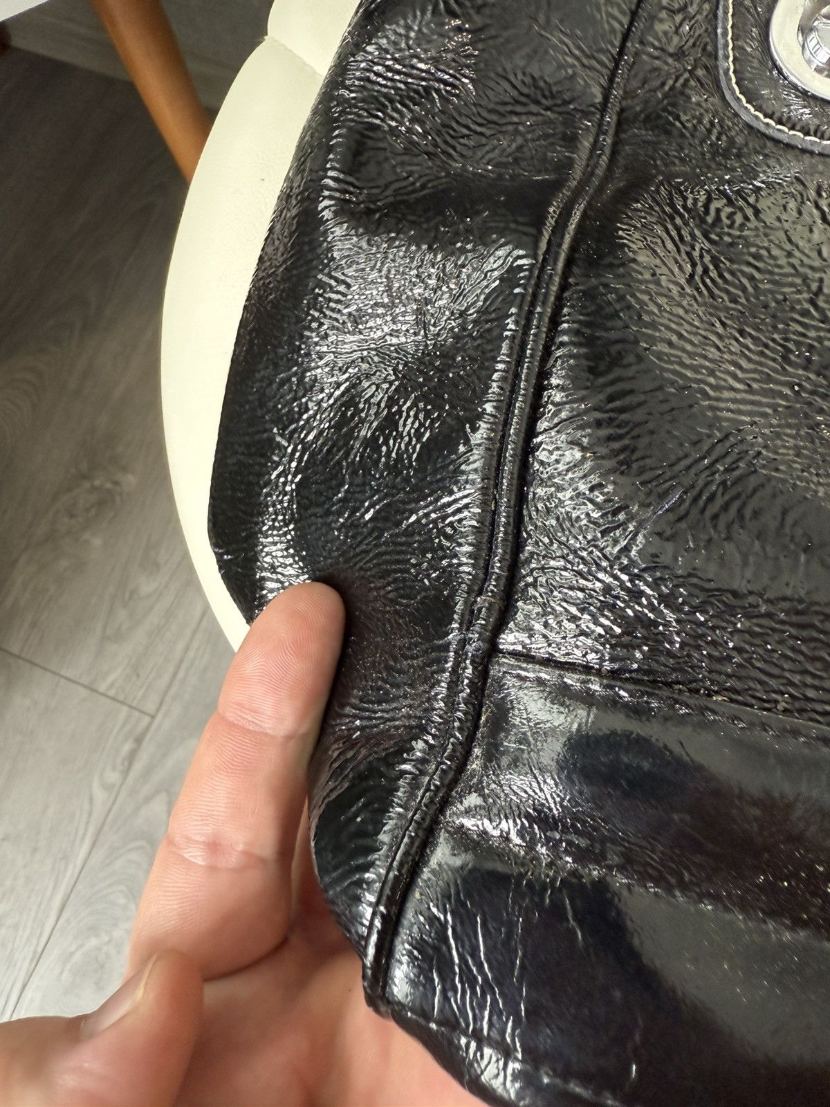 Gucci Gucci Dialux Snow Glam Black Hand Bag Boston Bag GG Logo Size ONE SIZE - 11 Thumbnail