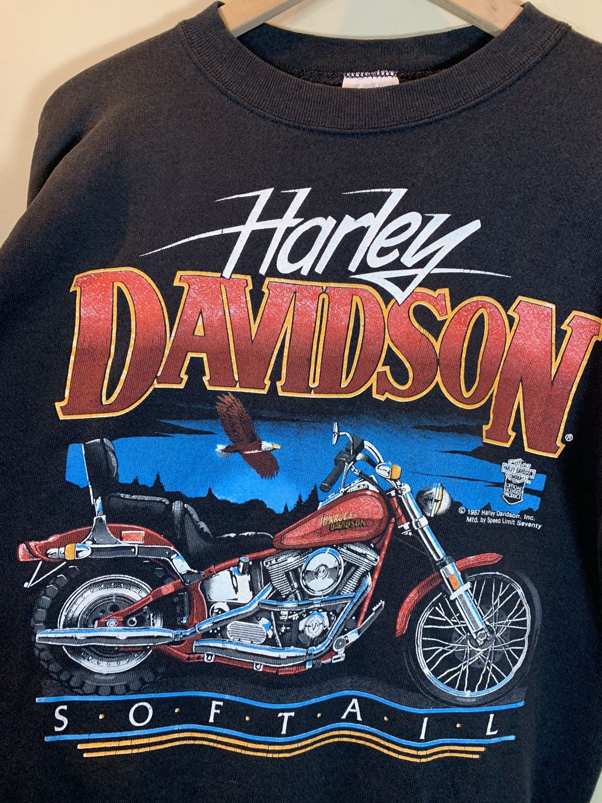 RARE 80's shops HARLEY DAVIDSON SWEATSHIRT