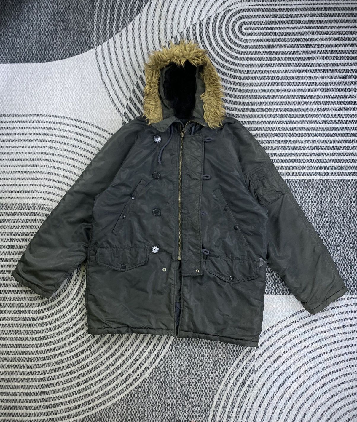 Avirex Vintage Avirex Fur Parka Military Jacket Size US XL / EU 56 / 4 - 6 Thumbnail