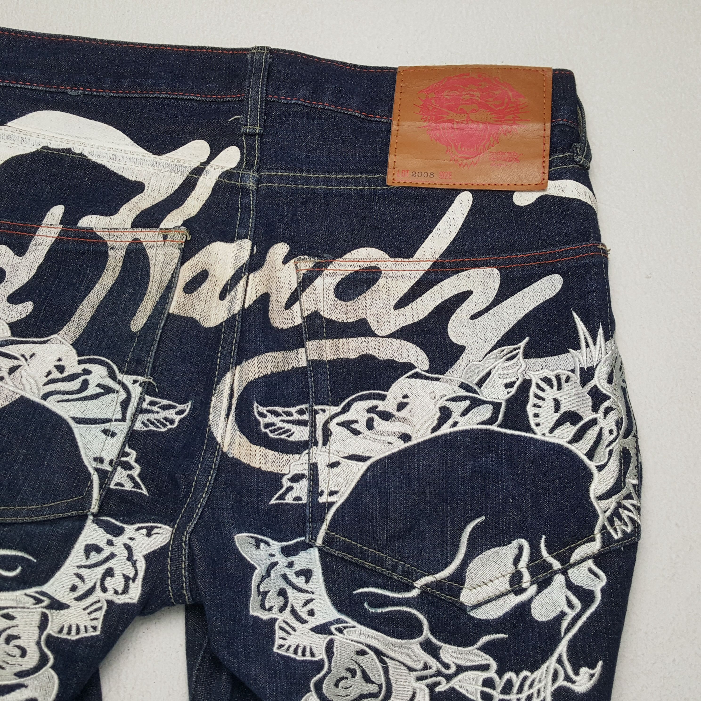 Christian Audigier × Ed Hardy Vintage ED HARDY Streewear Skateboard Style Jeans Size US 30 / EU 46 - 14 Thumbnail
