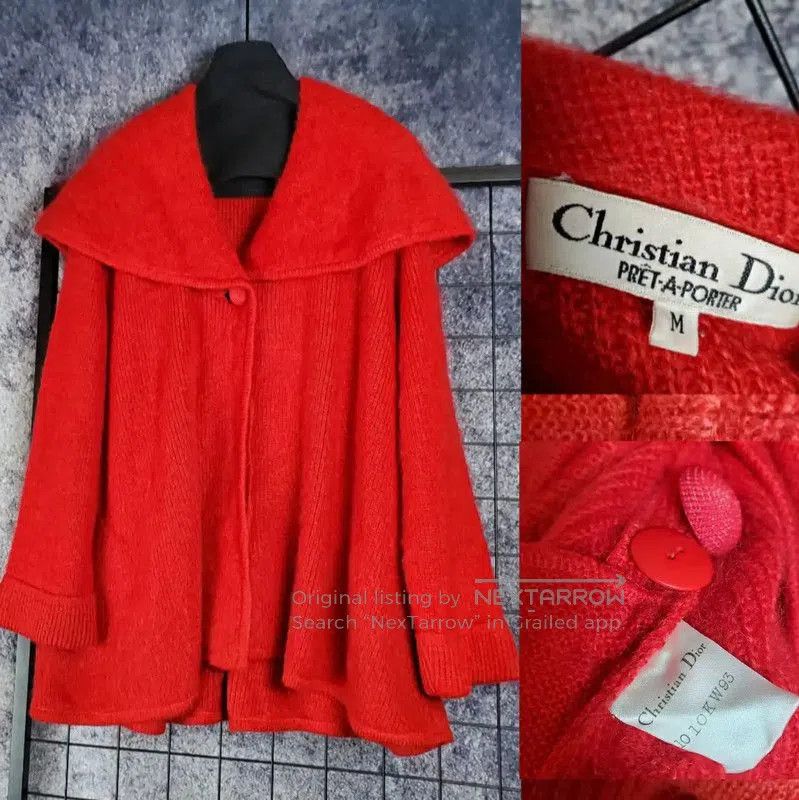 Dior Dior Red Wool Blend Long Sleeve Pullover . Size M / US 6-8 / IT 42-44 - 1 Thumbnail
