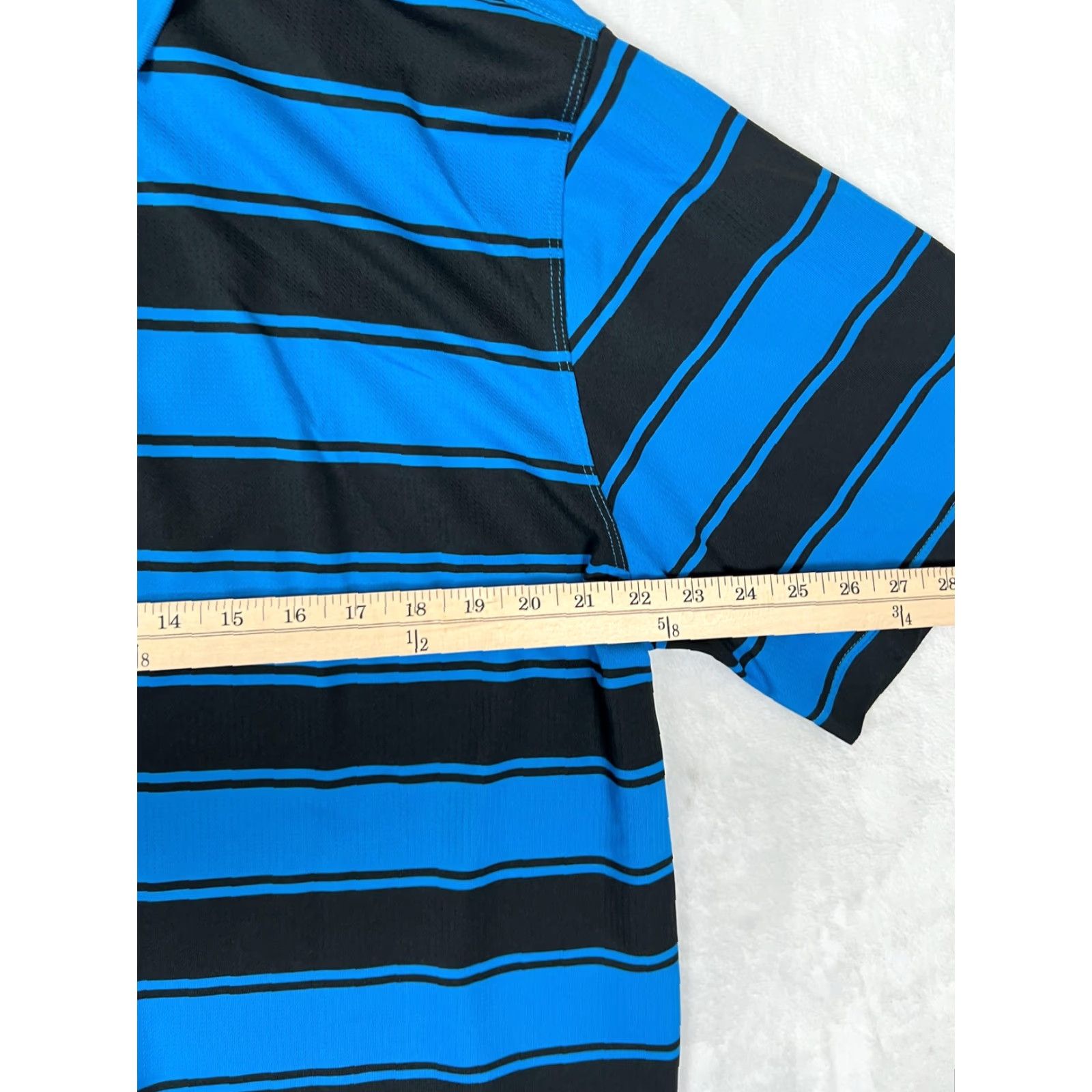 Nike Nike Golf Polo Shirt Mens XL Blue Striped Dri-FIT Swoosh Logo Shirt Size US XL / EU 56 / 4 - 6 Thumbnail