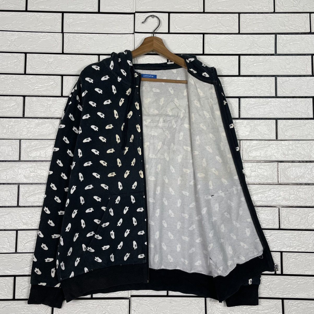 Adidas Adidas Monogram Zipper Hoodie Size US M / EU 48-50 / 2 - 10 Thumbnail