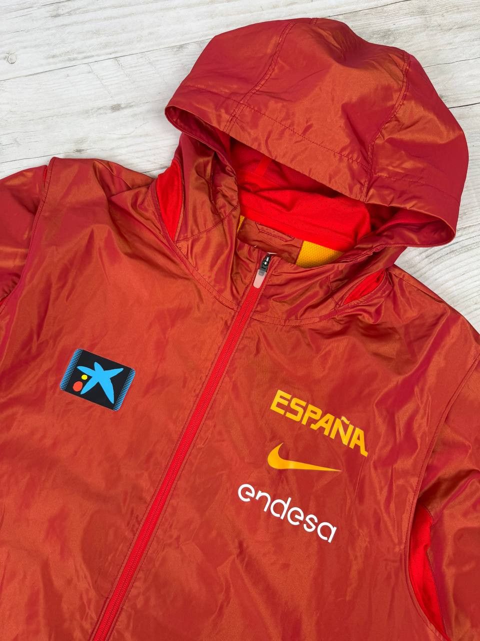 Nike Nike Spain Basketball Team 2014 2015 Jacket Windbreaker Size US XXL / EU 58 / 5 - 2 Thumbnail