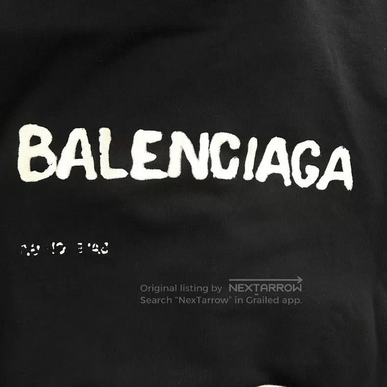 Balenciaga Balenciaga Front and Back Logo Printed Printed Hoodie Size US XS / EU 42 / 0 - 6 Thumbnail