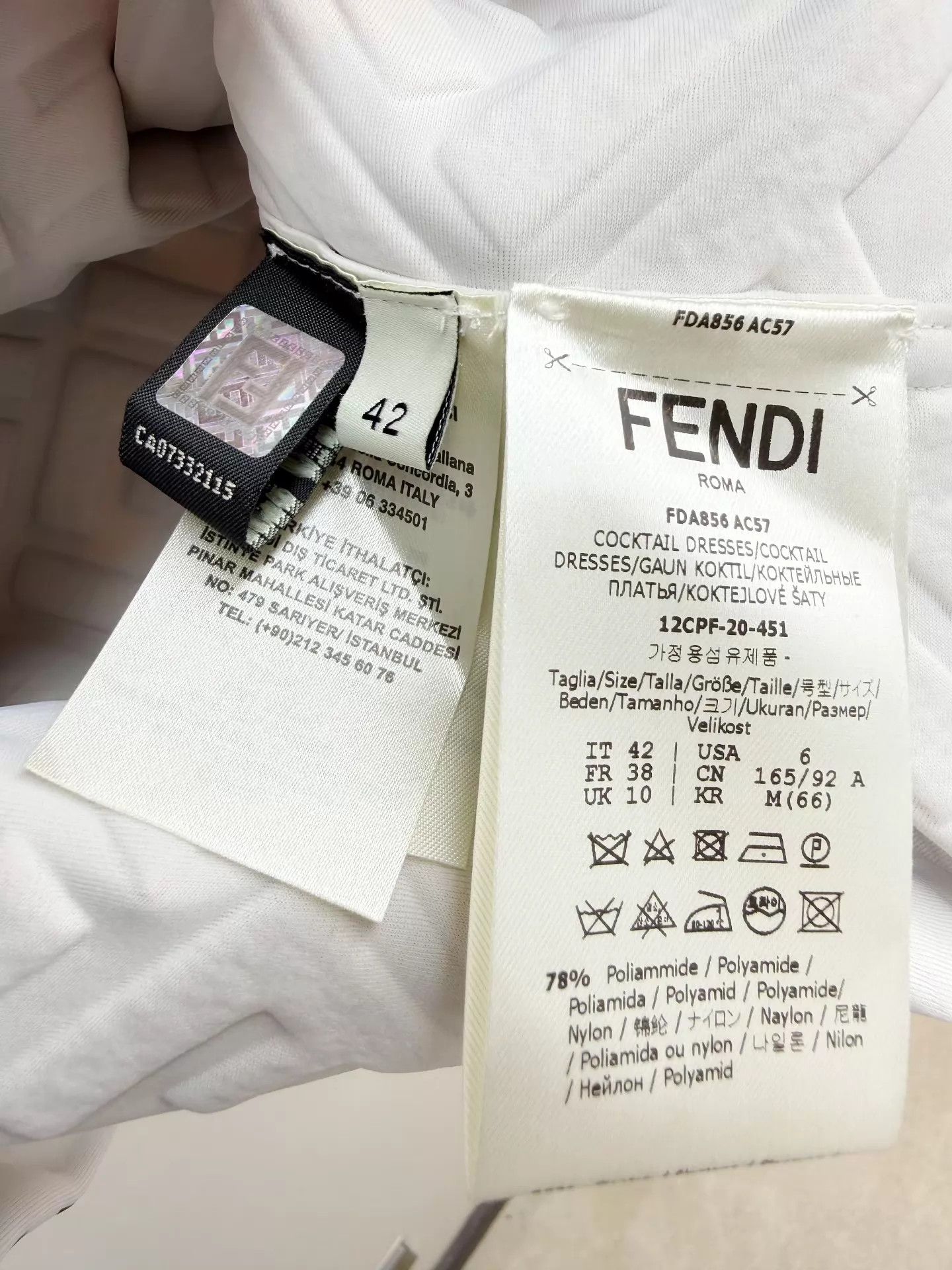Fendi Fendi FF NWT women's Dress 42 Size M / US 6-8 / IT 42-44 - 5 Thumbnail