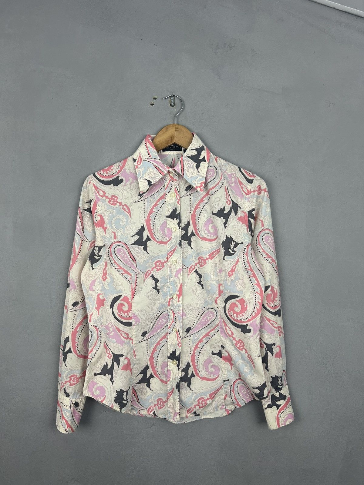 Etro Etro Milano Paisley Print Cotton Shirt Made in Italy Size L / US 10 / IT 46 - 2 Thumbnail