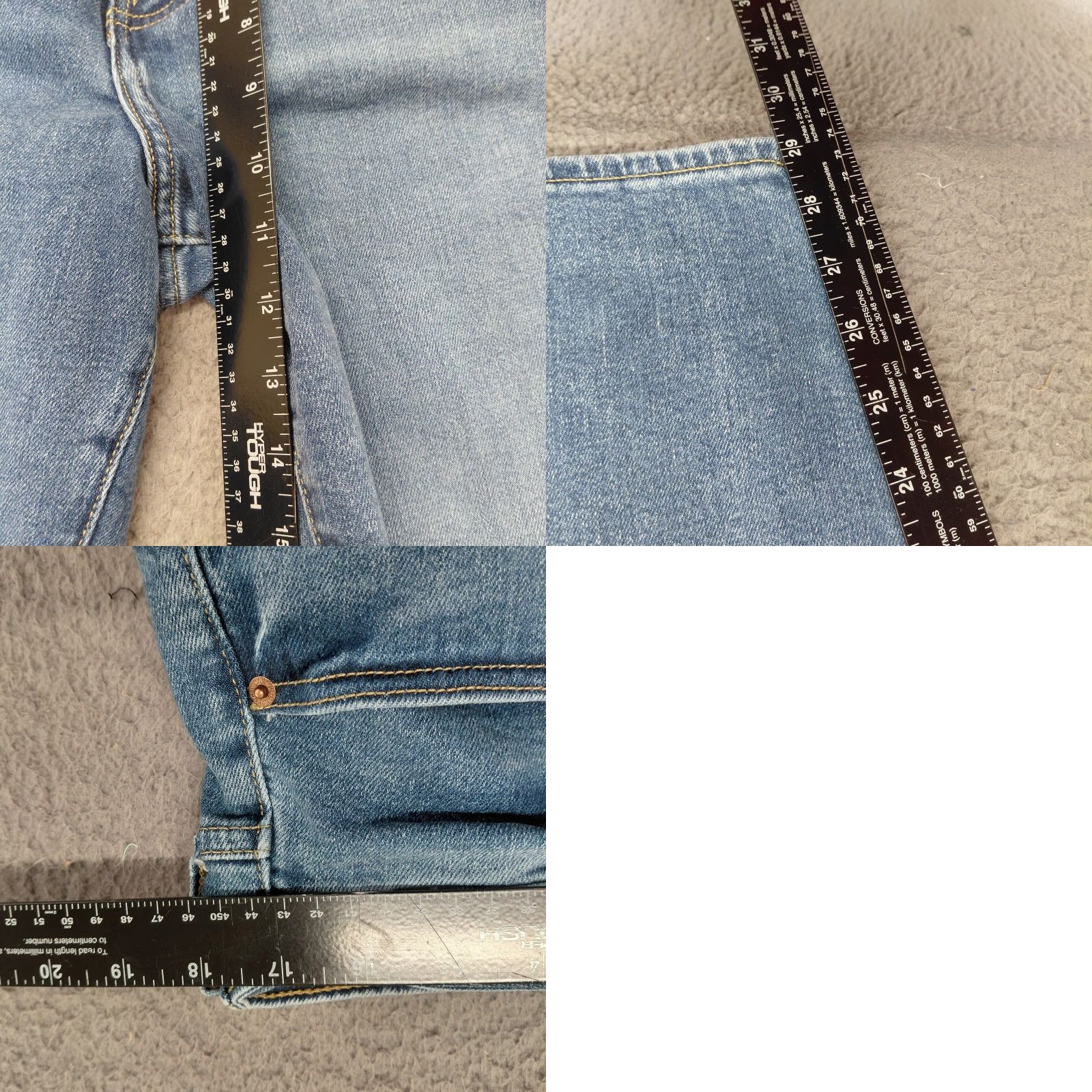 Old Navy Old Navy Jeans Womens 14L Blue O.G. Straight High Rise Secret Smooth Pocket 5-Pocket Denim Collection Regular Womens Jeans Size 36" / US 14 / IT 50 - 8 Thumbnail
