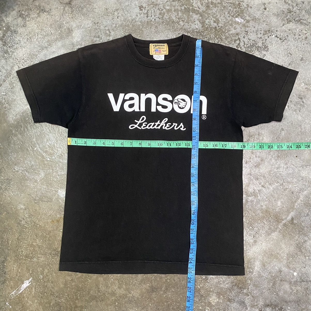 Vanson Leathers Vanson Leathers Bikers T Shirt Faded Medium Size Size US M / EU 48-50 / 2 - 12 Thumbnail