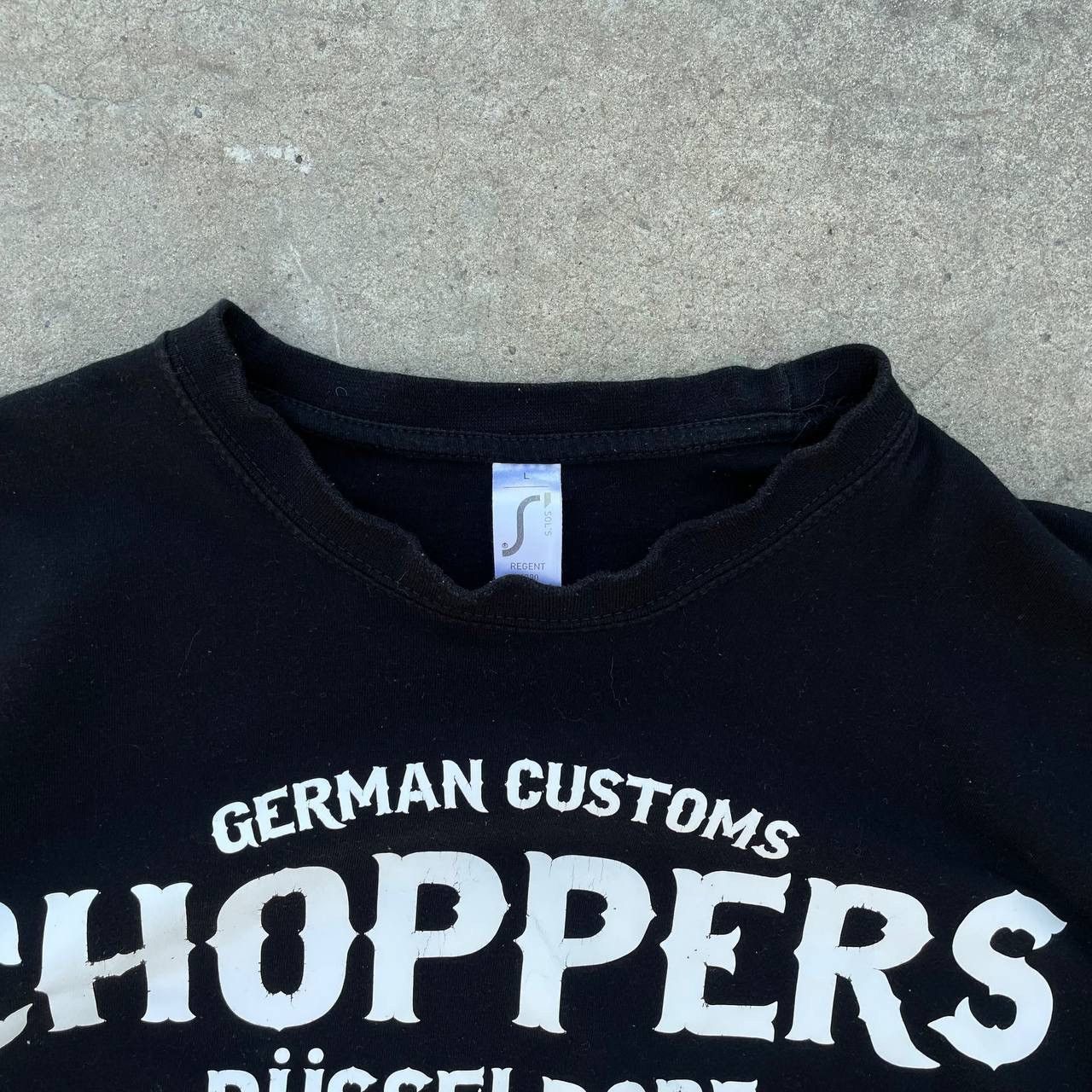 Vintage × West Coast Choppers Vintage Moto T-shirts German Custom Choppers Düsseldorf Size US L / EU 52-54 / 3 - 5 Thumbnail