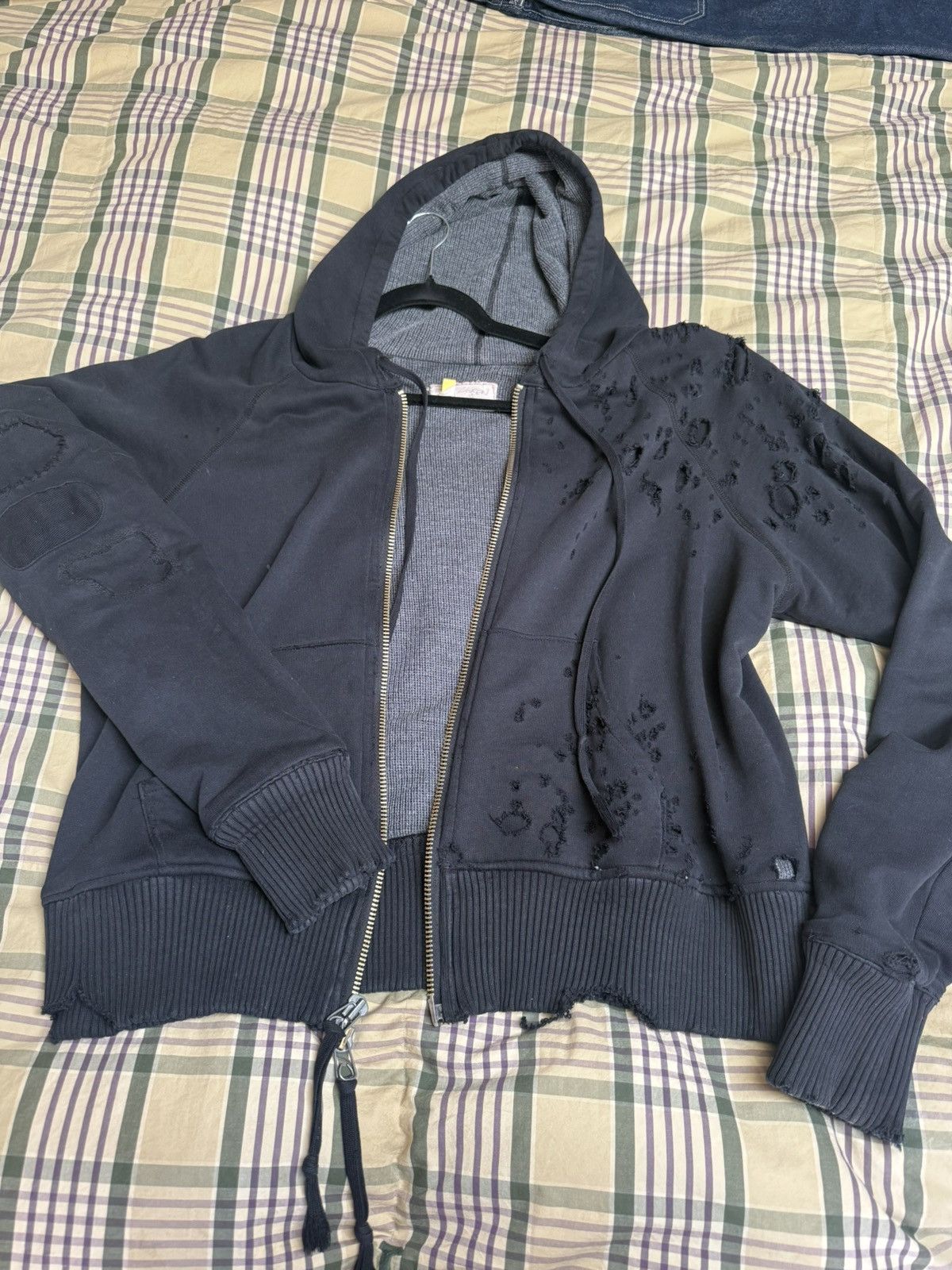 Greg Lauren Distress Greg Lauren hoodie Size US L / EU 52-54 / 3 - 1 Thumbnail