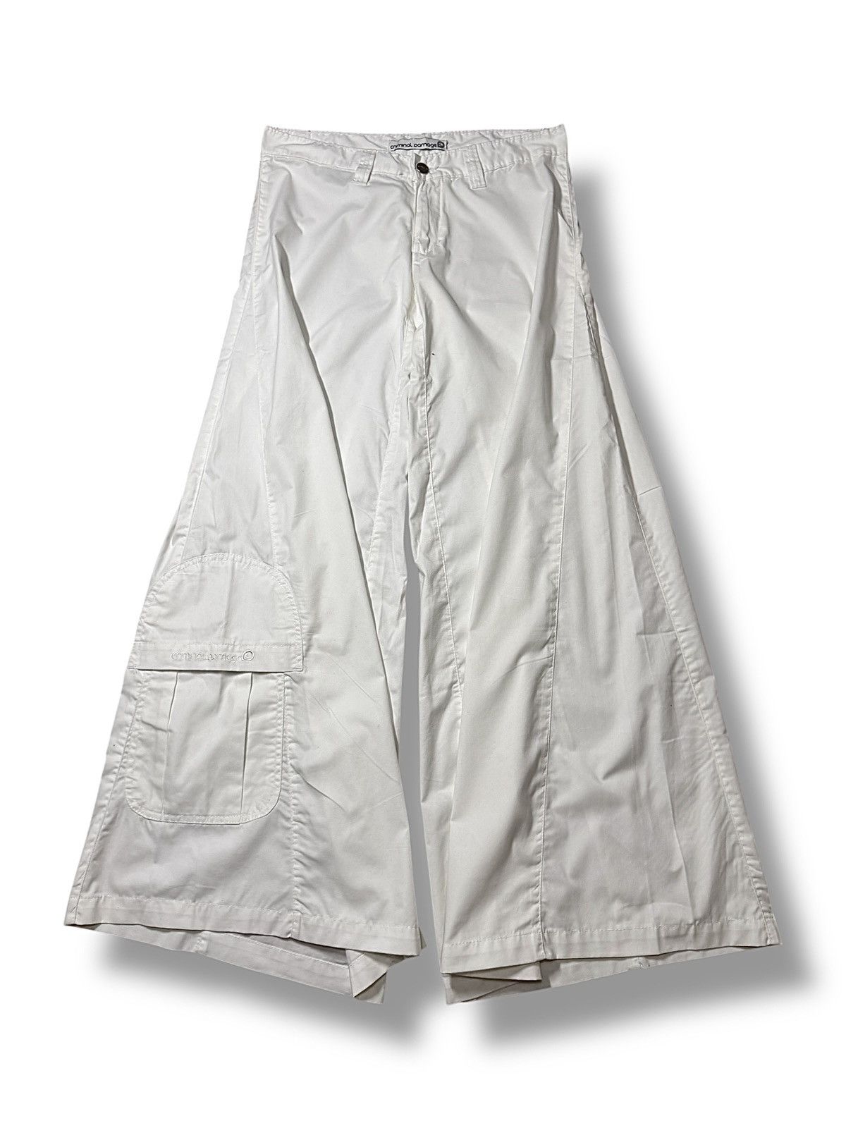 Criminal Damage Vintage Y2K Criminal Damage Rave Wide Leg Japanese Brand Size US 30 / EU 46 - 2 Thumbnail