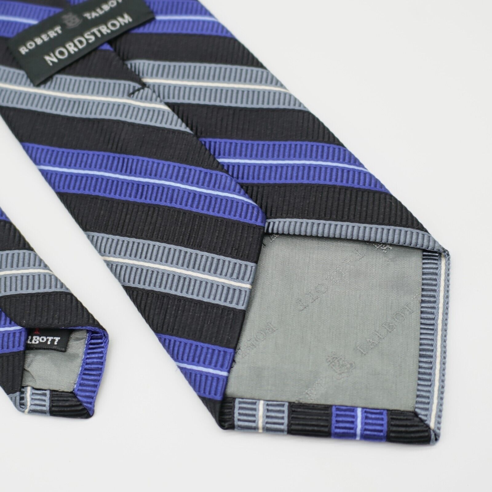 Robert Talbott Robert Talbott Nordstrom Blue Striped Woven Silk / Cotton Ti Size ONE SIZE - 7 Thumbnail
