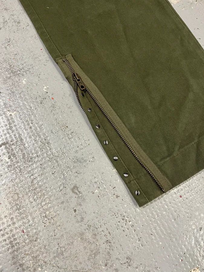 Daniele Alessandrini Daniele Alessandrini Cross Patch Olive Pants Size US 31 - 8 Thumbnail