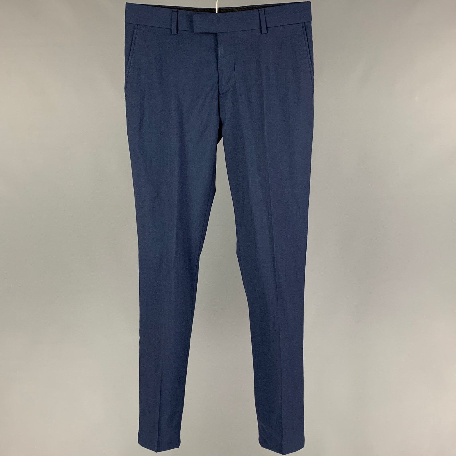 The Kooples THE KOOPLES Size 28 Navy Wool Zip Fly Dress Pants Size US 28 / EU 44 - 1 Thumbnail