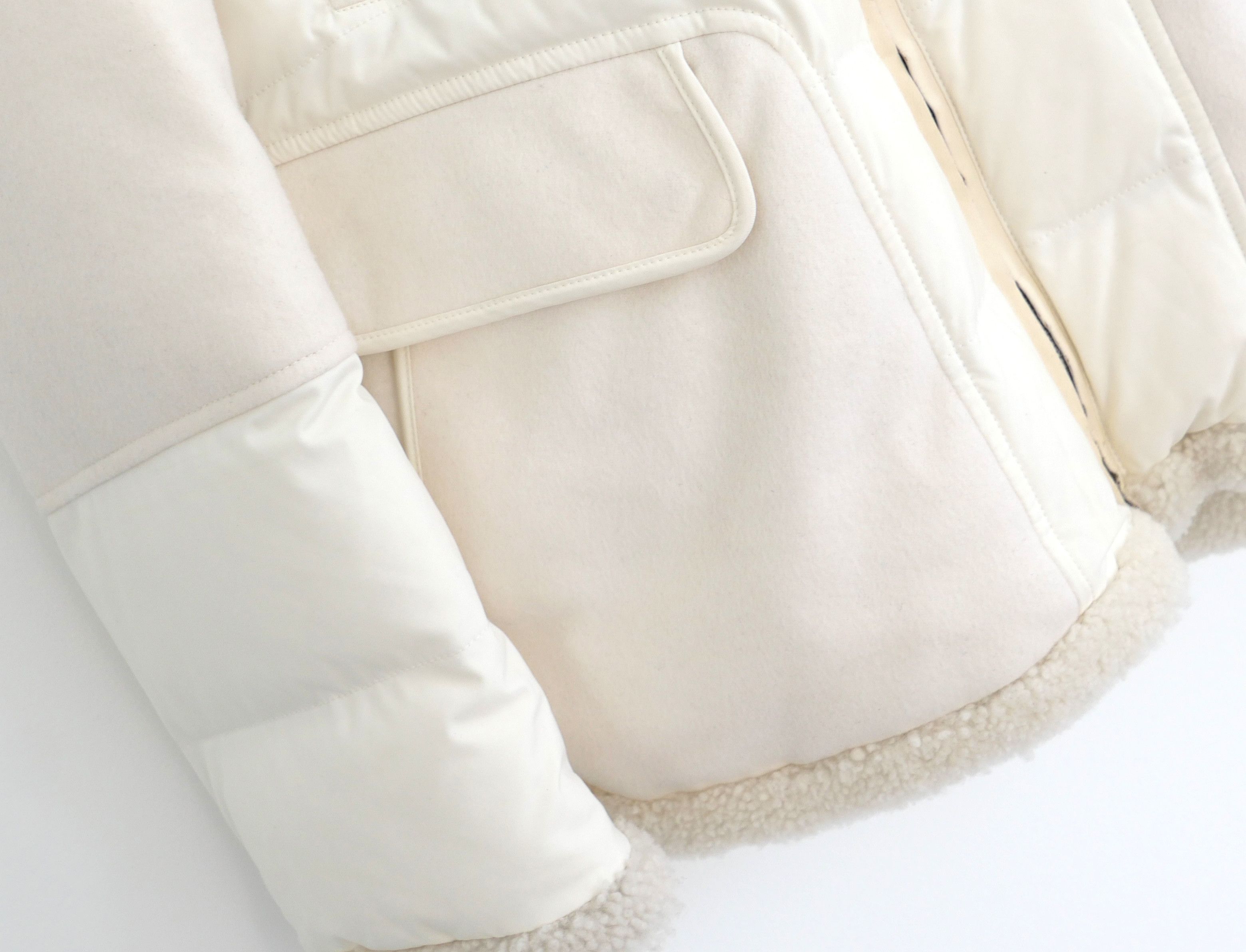 Loro Piana Loro Piana Cashmere & Shearling Mix Puffer Padded Coat Size S / US 4 / IT 40 - 2 Thumbnail