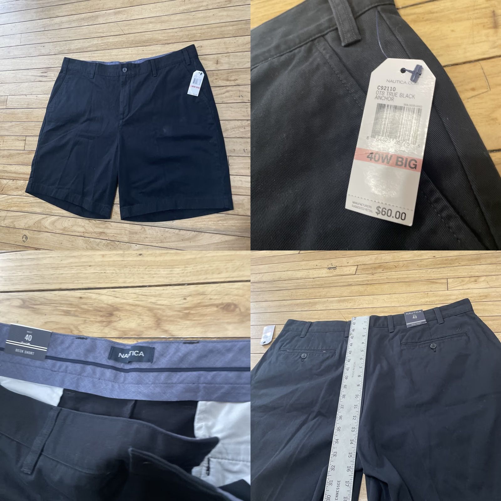 Nautica Nautica Deck Shorts Men 40W BG Blue Preppy Nautical Flat Chino 40x8 NEW 0 Size US 40 / EU 56 - 10 Thumbnail