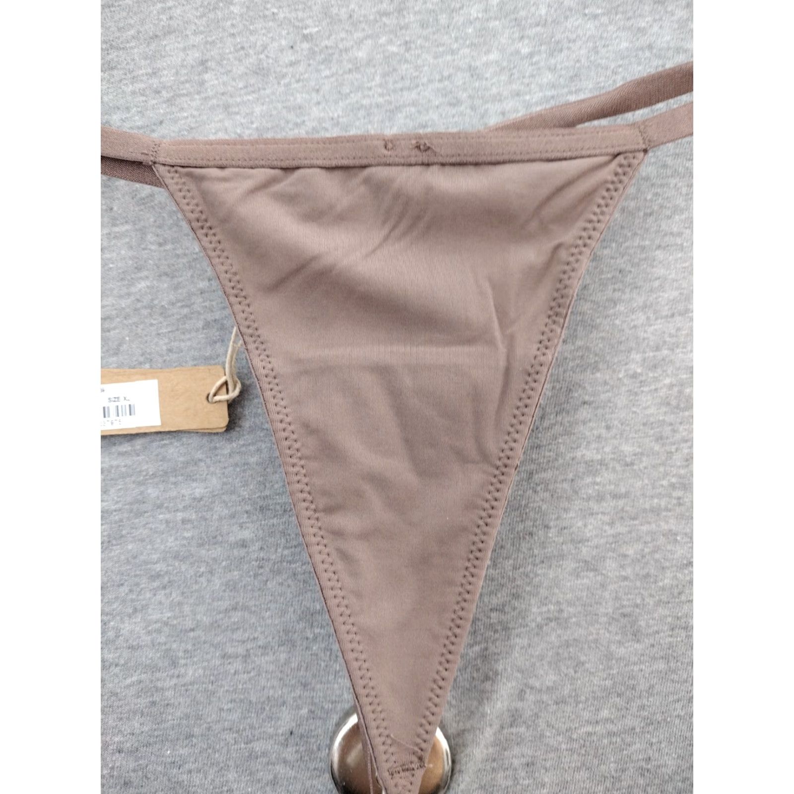 SKIMS VINTAGE No — SKIMS Panties Thong Womens XL Umber Sax? Size 40" / US 18 - 3 Thumbnail