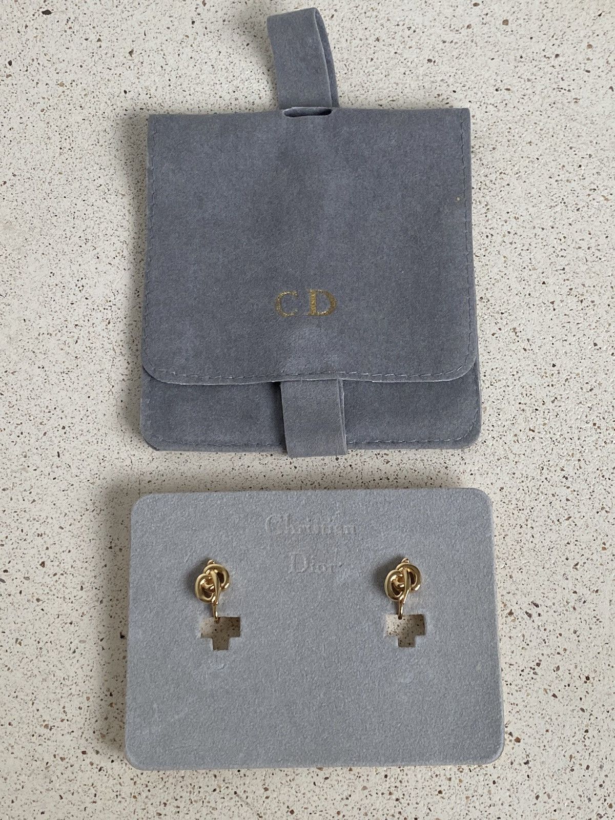 Dior × Vintage Christian Dior Vintage CD Logo Mini Clips Earrings Size ONE SIZE - 1 Thumbnail