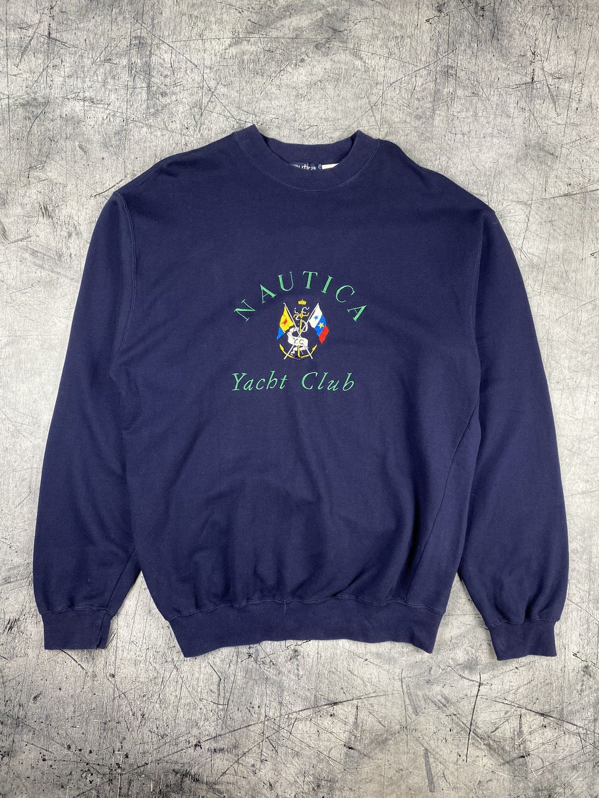 Nautica Vintage 90s Nautica Yacht Club Sweatshirt Size XL Size US XL / EU 56 / 4 - 2 Thumbnail