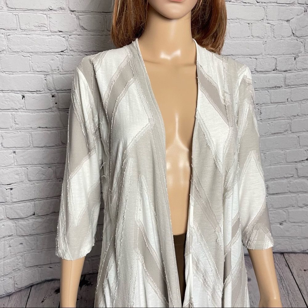 Other Ronen Chen Open Front Striped Cardigan Made in Israel Size Size S / US 4 / IT 40 - 9 Thumbnail