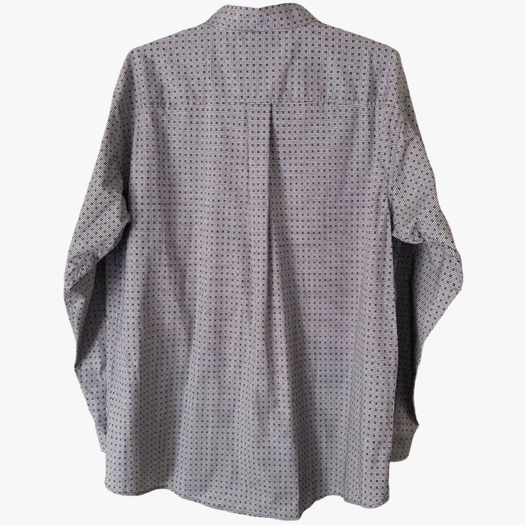 Vintage Cinch Shirt Geometric Button-Down Gray Men's XXL Long Sleeve Western Cowboy Button-Up 2XL Regular Cotton Blend Size US XXL / EU 58 / 5 - 4 Thumbnail