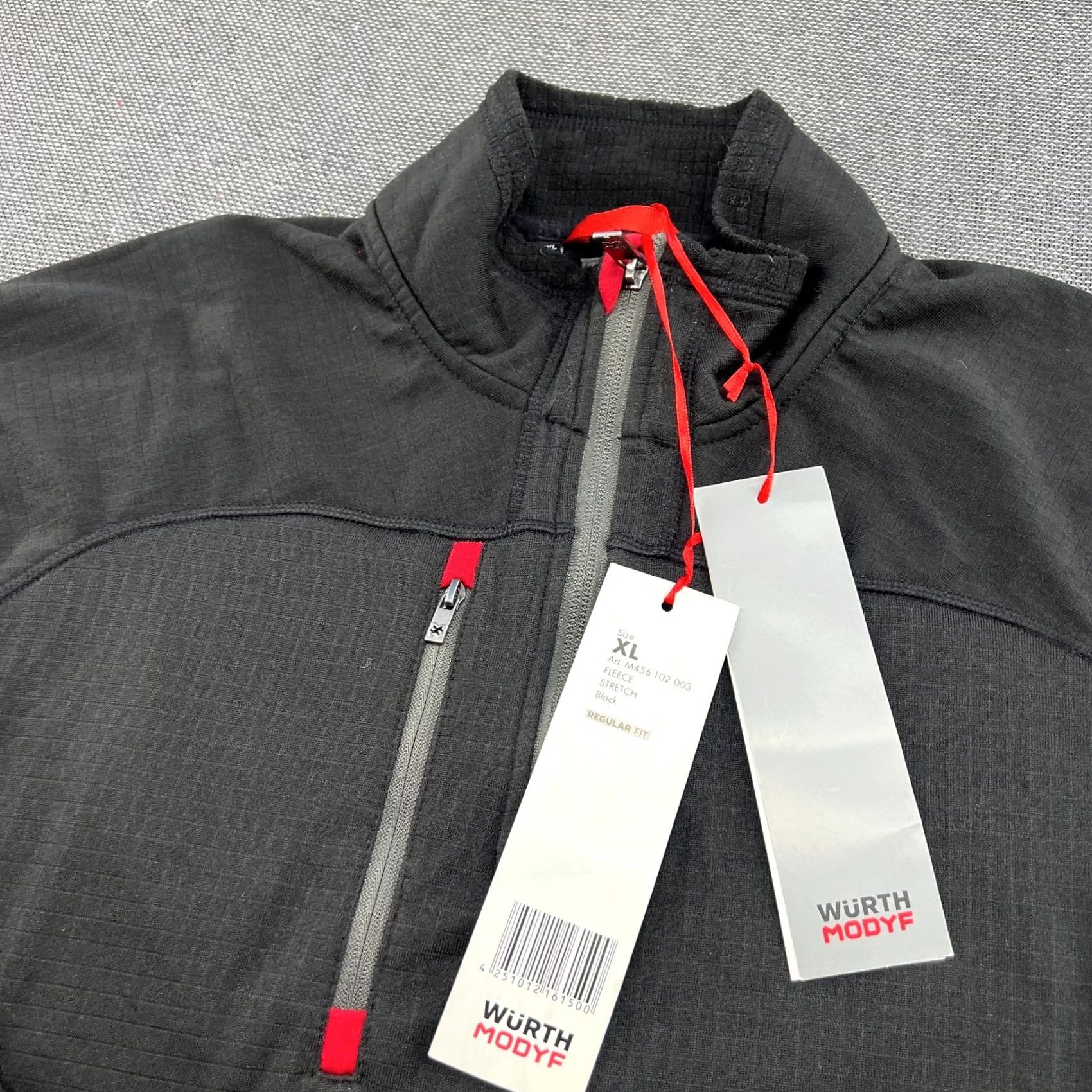 Vintage Wurth Modyf Mens Softshell Top 1/4 Zip Work Job Fleece XL Stretch Gray Pullover Size US XL / EU 56 / 4 - 4 Thumbnail