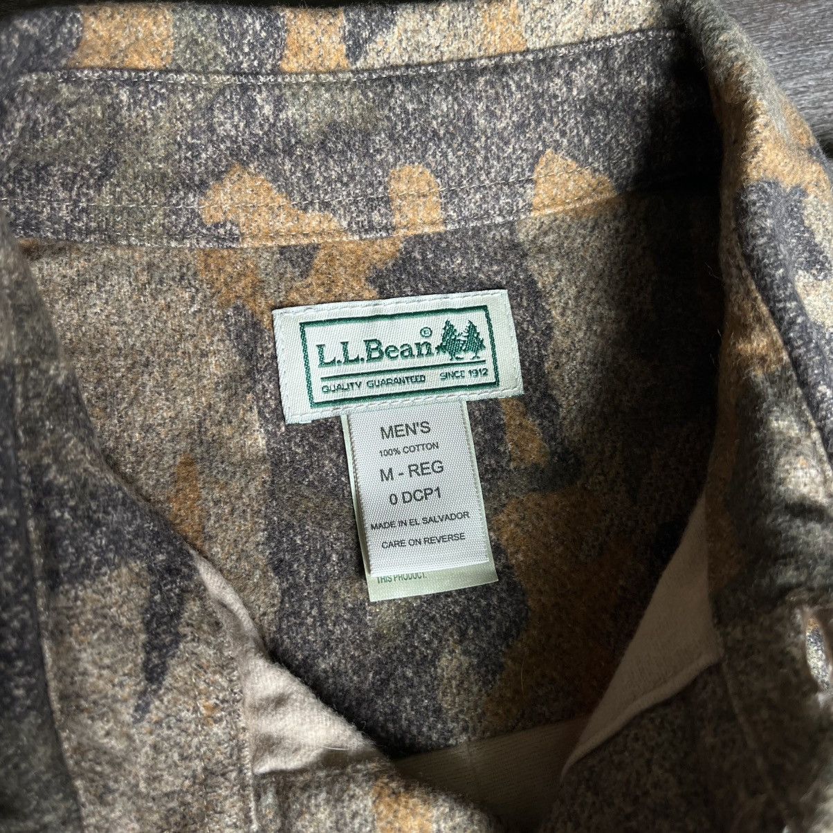 L.L. Bean Vintage L.L. Bean Camo Chamois Print Hunting Button Up Shirt Size US M / EU 48-50 / 2 - 7 Thumbnail