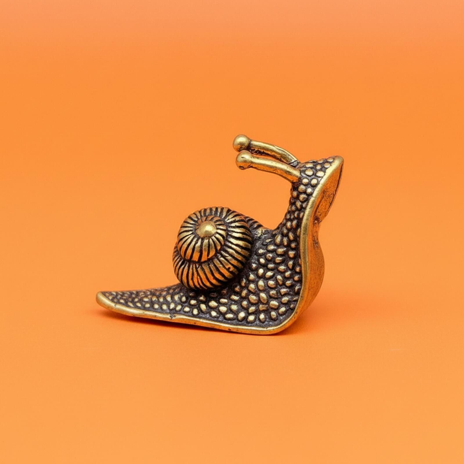 The Unbranded Brand Brass Snail Figurine Miniature Size ONE SIZE - 1 Thumbnail
