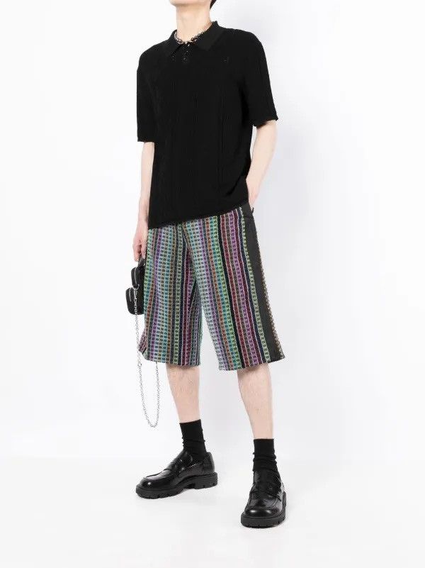 Marine Serre Knee Length Bermuda shorts $1050 Retail