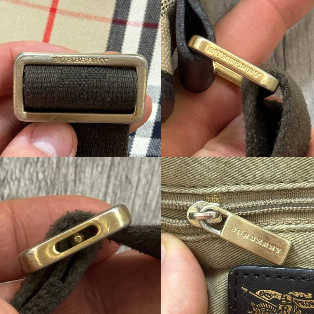 Burberry × Vintage Vintage Burberry Nova Check Cross Body Bag Size ONE SIZE - 9 Thumbnail