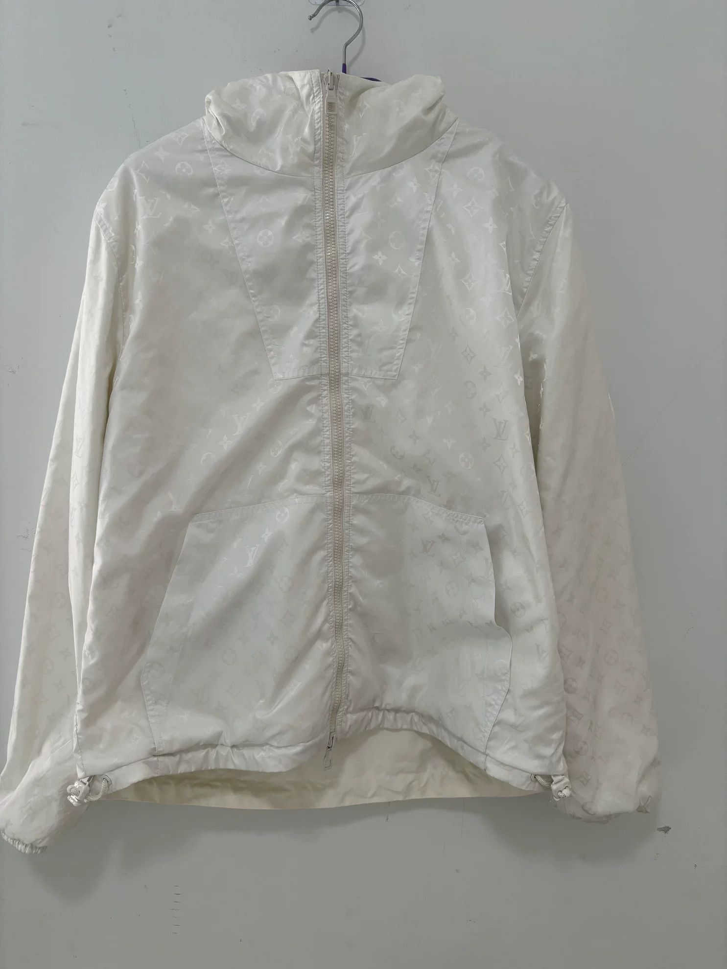 Louis Vuitton LV White Reversible Monogram Pin Jacket Size US L / EU 52-54 / 3 - 1 Thumbnail