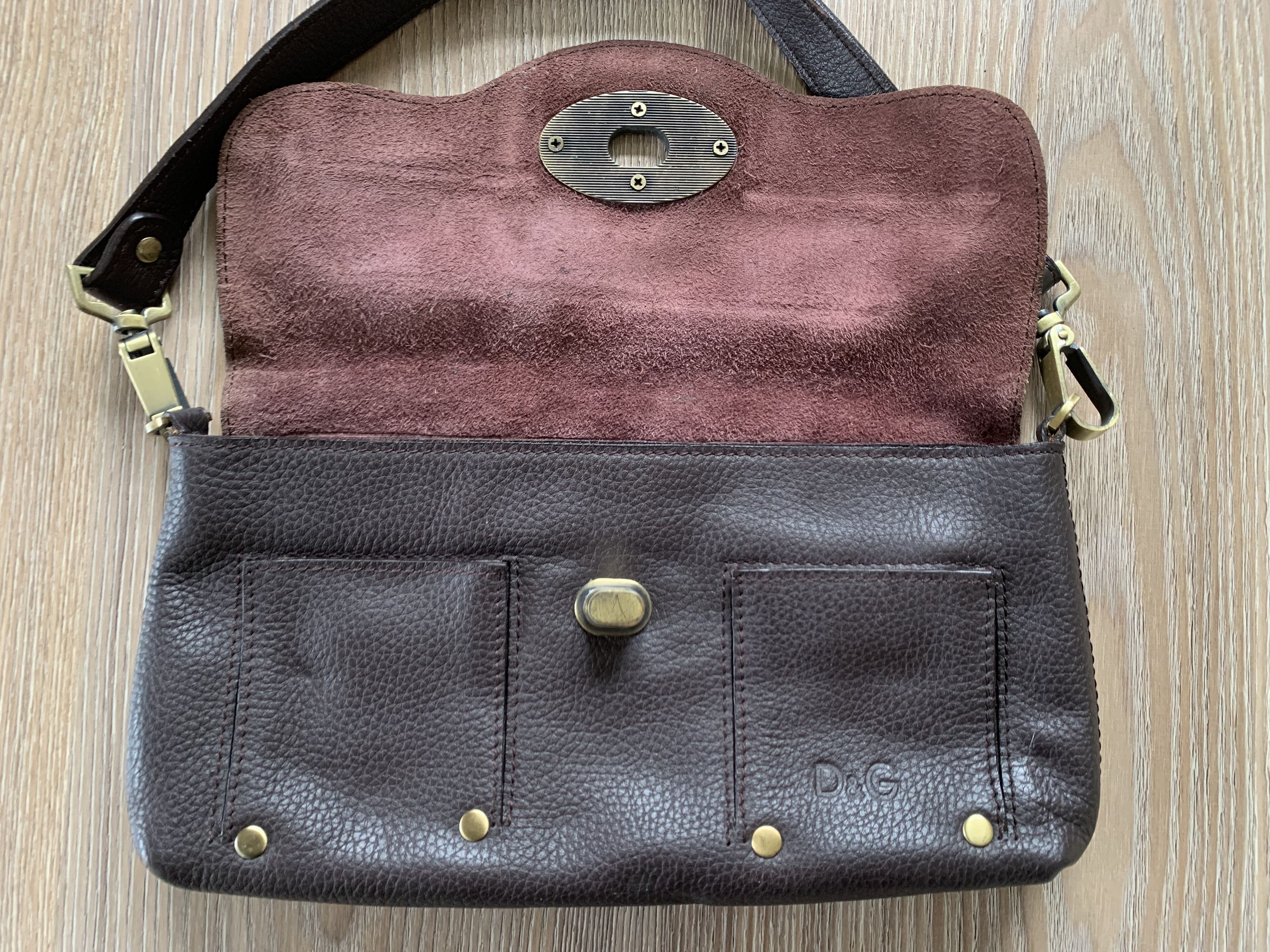 Dolce & Gabbana Dolce & Gabbana Vintage Brown Leather Mini Bag Size ONE SIZE - 7 Thumbnail