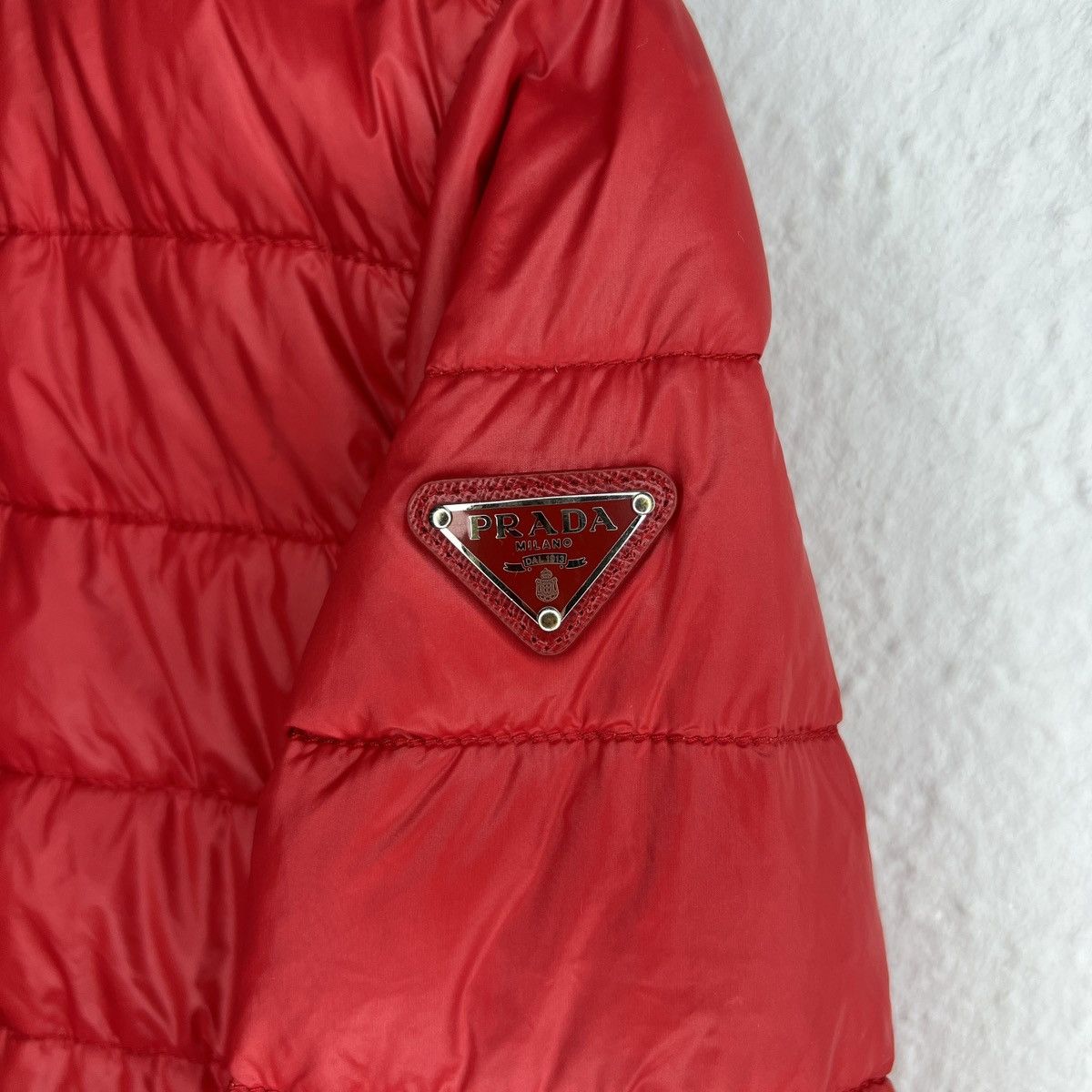 Prada Prada Milano Puffer Down Jacket Nylon Red Traingle Logo Y2K Size S / US 4 / IT 40 - 5 Thumbnail