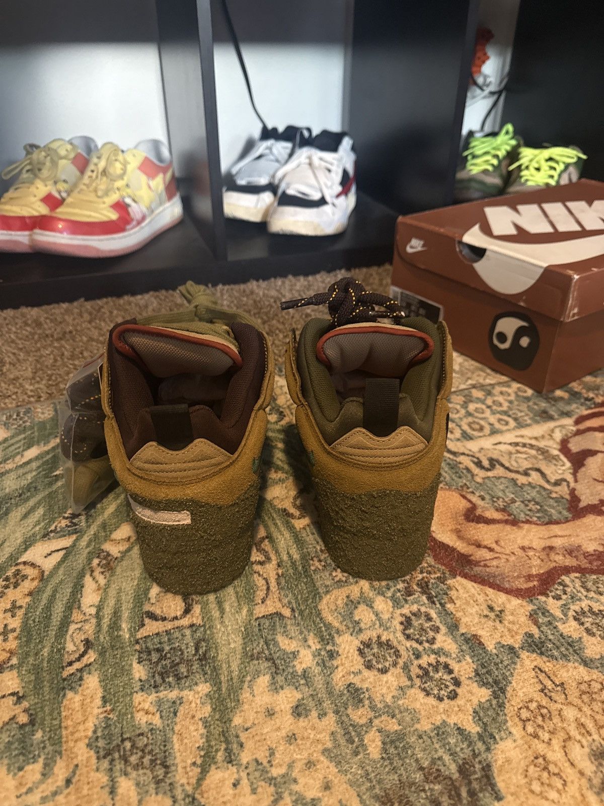 Cactus Plant Flea Market × Nike Unreleased CPFM x Nike Dunk Low Mossy Green Size US 12 / EU 45 - 4 Thumbnail