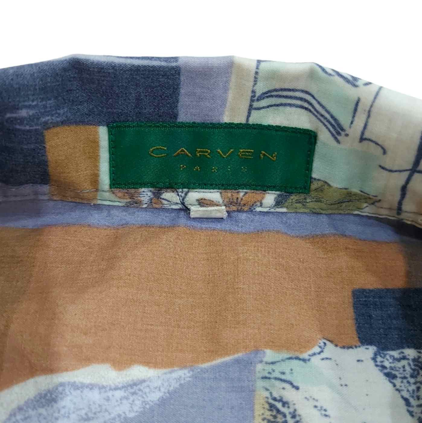 Carven Rare! Vintage Carven Paris Designer Button Up Shirt Size US L / EU 52-54 / 3 - 6 Thumbnail