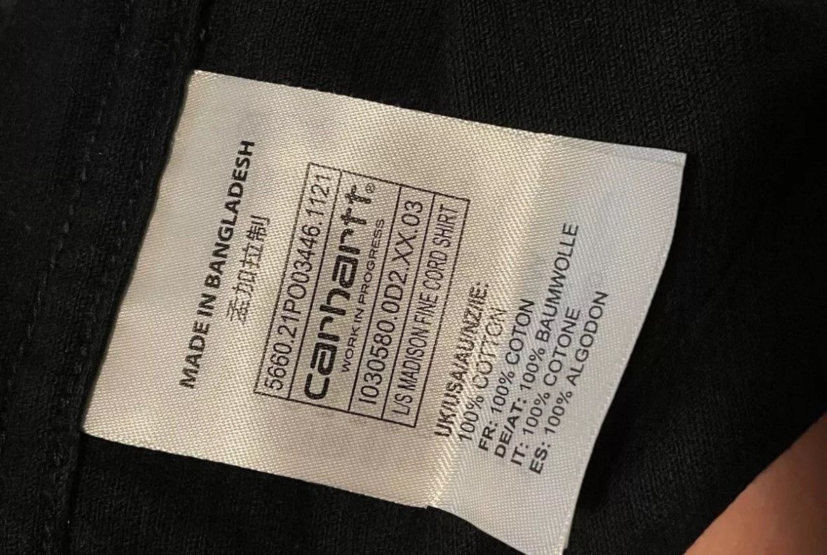 Carhartt Carhartt Wip Madison Fine Cord Mens Corduroy Velvet Shirt Size US M / EU 48-50 / 2 - 11 Thumbnail